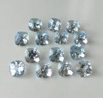 Natural Sky Blue Topaz 10 mm Cushion Faceted Cut – AAA Quality Sky Blue Topaz Cushion Faceted Cut 10mm