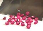Natural Glass Filled Ruby 4 mm Round Faceted Cut – AAA Quality Ruby Round Cut 4mm