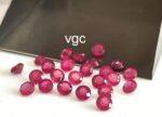 Natural Glass Filled Ruby 4 mm Round Faceted Cut – AAA Quality Ruby Round Cut 4mm