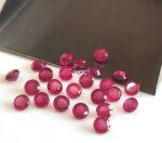 Natural Glass Filled Ruby 4 mm Round Faceted Cut – AAA Quality Ruby Round Cut 4mm