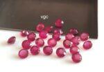 Natural Glass Filled Ruby 4 mm Round Faceted Cut – AAA Quality Ruby Round Cut 4mm