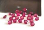Natural Glass Filled Ruby 4 mm Round Faceted Cut – AAA Quality Ruby Round Cut 4mm