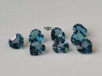 Natural London Blue Topaz 5 mm Heart Faceted Cut – AAA Quality London Blue Topaz Heart Faceted Cut 5mm