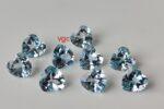 Natural Sky Blue Topaz 10 mm Heart Faceted Cut – AAA Quality Sky Blue Topaz Heart Faceted Cut 10mm