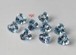 Natural Sky Blue Topaz 10 mm Heart Faceted Cut – AAA Quality Sky Blue Topaz Heart Faceted Cut 10mm