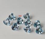 Natural Sky Blue Topaz 10 mm Heart Faceted Cut – AAA Quality Sky Blue Topaz Heart Faceted Cut 10mm