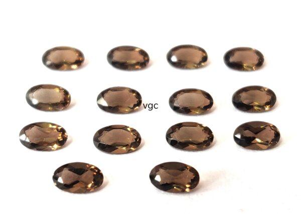 Natural Smoky Quartz 10×12 mm Oval Cut Faceted – AAA Quality Smoky Quartz Oval 10x12mm