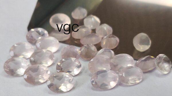 Natural Rose Quartz 10×12 mm Oval Cut Faceted – AAA Quality Rose Quartz Oval 10x12mm