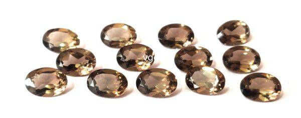 Natural Smoky Quartz 10×12 mm Oval Cut Faceted – AAA Quality Smoky Quartz Oval 10x12mm