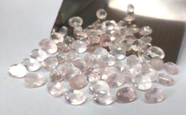 Natural Rose Quartz 10×12 mm Oval Cut Faceted – AAA Quality Rose Quartz Oval 10x12mm
