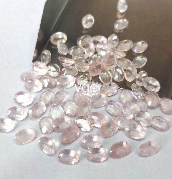 Natural Rose Quartz 10×12 mm Oval Cut Faceted – AAA Quality Rose Quartz Oval 10x12mm