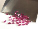 Natural Glass Filled Ruby 3×6 mm Marquise Faceted Cut – AAA Quality Ruby Marquise Cut 3x6mm