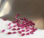 Natural Glass Filled Ruby 3×6 mm Marquise Faceted Cut – AAA Quality Ruby Marquise Cut 3x6mm