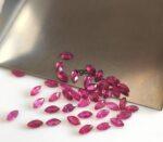 Natural Glass Filled Ruby 3×6 mm Marquise Faceted Cut – AAA Quality Ruby Marquise Cut 3x6mm
