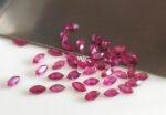 Natural Glass Filled Ruby 3×6 mm Marquise Faceted Cut – AAA Quality Ruby Marquise Cut 3x6mm