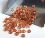 Natural Orange Sunstone 5 mm Round Cabochon – AAA Quality Sunstone Cabochon 5mm