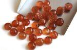 Natural Orange Sunstone 6 mm Round Cabochon – AAA Quality Sunstone Cabochon 6mm