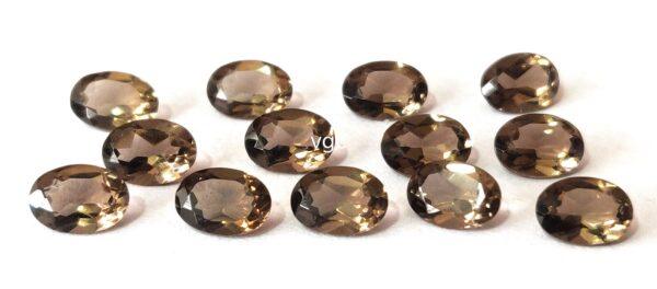 Natural Smoky Quartz 10×12 mm Oval Cut Faceted – AAA Quality Smoky Quartz Oval 10x12mm