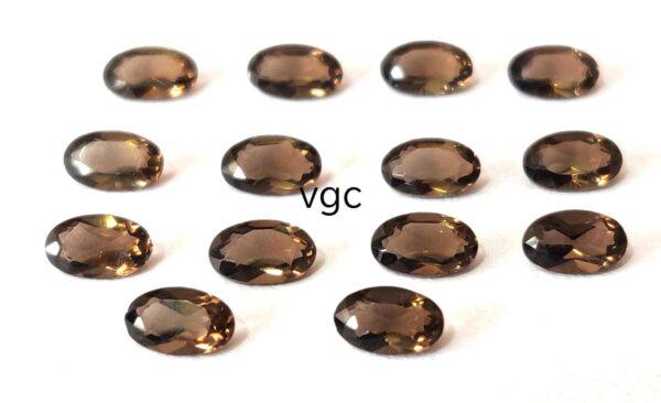 Natural Smoky Quartz 10×12 mm Oval Cut Faceted – AAA Quality Smoky Quartz Oval 10x12mm