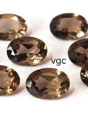 Natural Smoky Quartz 10×12 mm Oval Cut Faceted – AAA Quality Smoky Quartz Oval 10x12mm