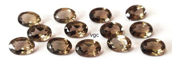 Natural Smoky Quartz 10×12 mm Oval Cut Faceted – AAA Quality Smoky Quartz Oval 10x12mm