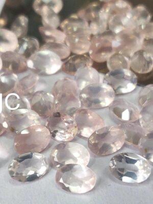 Natural Rose Quartz 10×12 mm Oval Cut Faceted – AAA Quality Rose Quartz Oval 10x12mm