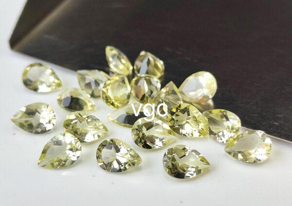 Natural Lemon Quartz 3×5 mm Pear Cut Faceted – AAA Quality Lemon Quartz Pear 3x5mm