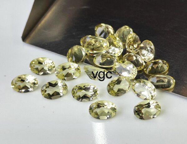 Natural Lemon Quartz 3×5 mm Oval Cut Faceted – AAA Quality Lemon Quartz Oval 3x5mm