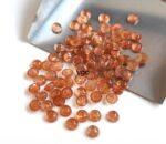 Natural Orange Sunstone 5 mm Round Cabochon – AAA Quality Sunstone Cabochon 5mm