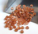 Natural Orange Sunstone 5 mm Round Cabochon – AAA Quality Sunstone Cabochon 5mm