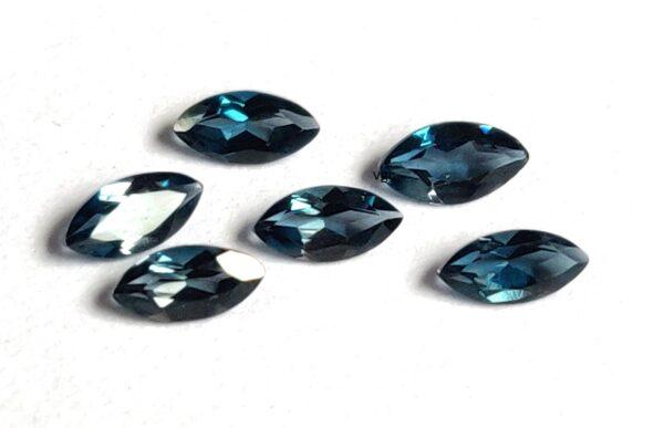 Natural London Blue Topaz 2.5×5 mm Marquise Faceted Cut – AAA Quality London Blue Topaz Marquise Cut 2.5x5mm