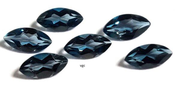 Natural London Blue Topaz 2.5×5 mm Marquise Faceted Cut – AAA Quality London Blue Topaz Marquise Cut 2.5x5mm