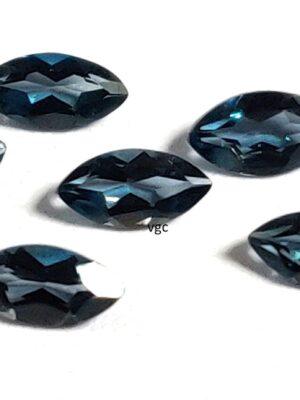 Natural London Blue Topaz 2.5×5 mm Marquise Faceted Cut – AAA Quality London Blue Topaz Marquise Cut 2.5x5mm