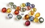Natural Heated Multi Sapphire 3.5 mm Round Faceted Cut – AAA Quality Multi Sapphire Round Cut 3.5mm