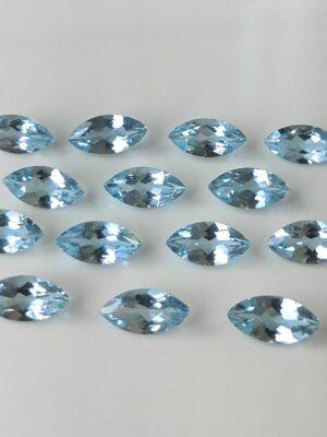 Natural Sky Blue Topaz 3×6 mm Marquise Faceted Cut – AAA Quality Sky Blue Topaz Marquise Cut 3x6mm