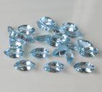 Natural Sky Blue Topaz 3×6 mm Marquise Faceted Cut – AAA Quality Sky Blue Topaz Marquise Cut 3x6mm