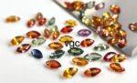 Natural Heated Multi Sapphire 2×4 mm Marquise Faceted Cut – AAA Quality Multi Sapphire Marquise Cut 2x4mm