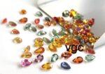 Natural Heated Multi Sapphire 5×7 mm Pear Faceted Cut – AAA Quality Multi Sapphire Pear Cut 5x7mm