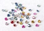 Natural Heated Multi Sapphire 1 mm Round Diamond Faceted Cut – AAA Quality Multi Sapphire Round Diamond Cut 1mm