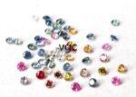 Natural Heated Multi Sapphire 1 mm Round Diamond Faceted Cut – AAA Quality Multi Sapphire Round Diamond Cut 1mm