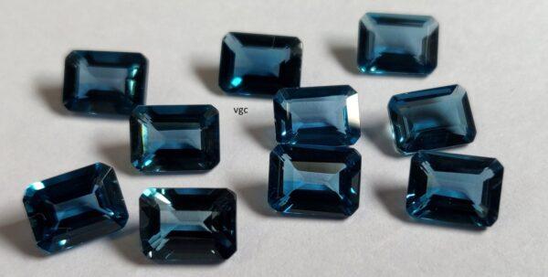 Natural London Blue Topaz 10×12 mm Octagon Faceted Cut – AAA Quality London Blue Topaz Octagon Faceted Cut 10x12mm