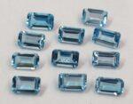 Natural Sky Blue Topaz 3×5 mm Octagon Faceted Cut – AAA Quality Sky Blue Topaz Octagon Faceted Cut 3x5mm