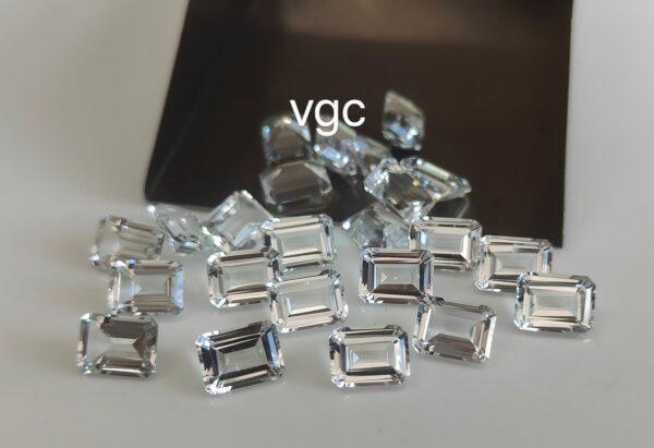 Natural White Topaz 3×5 mm Octagon Faceted Cut – AAA Quality White Topaz Octagon Faceted Cut 3x5mm