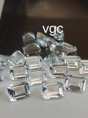 Natural White Topaz 3×5 mm Octagon Faceted Cut – AAA Quality White Topaz Octagon Faceted Cut 3x5mm