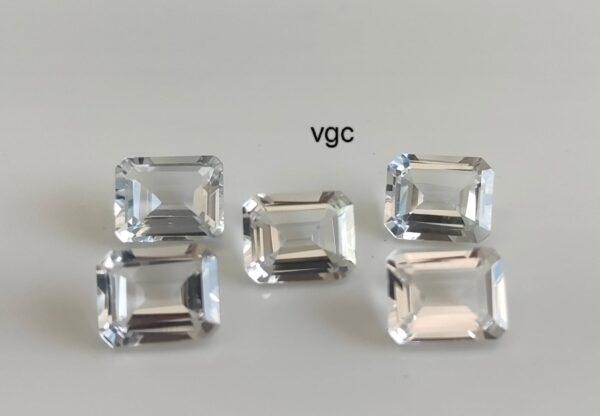 Natural White Topaz 10×12 mm Octagon Faceted Cut – AAA Quality White Topaz Octagon Faceted Cut 10x12mm