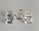 Natural White Topaz 10×12 mm Octagon Faceted Cut – AAA Quality White Topaz Octagon Faceted Cut 10x12mm