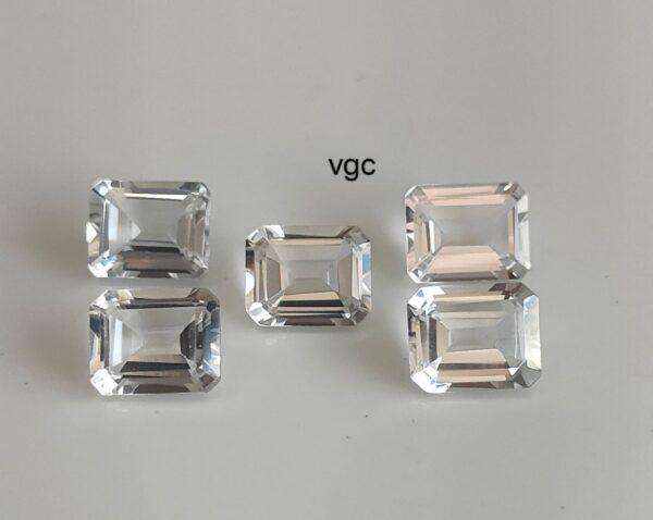 Natural White Topaz 10×12 mm Octagon Faceted Cut – AAA Quality White Topaz Octagon Faceted Cut 10x12mm