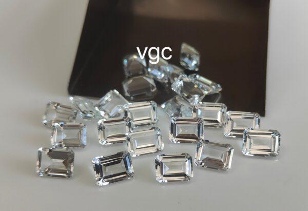 Natural White Topaz 3×5 mm Octagon Faceted Cut – AAA Quality White Topaz Octagon Faceted Cut 3x5mm