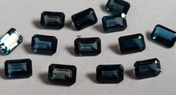 Natural London Blue Topaz 10×12 mm Octagon Faceted Cut – AAA Quality London Blue Topaz Octagon Faceted Cut 10x12mm