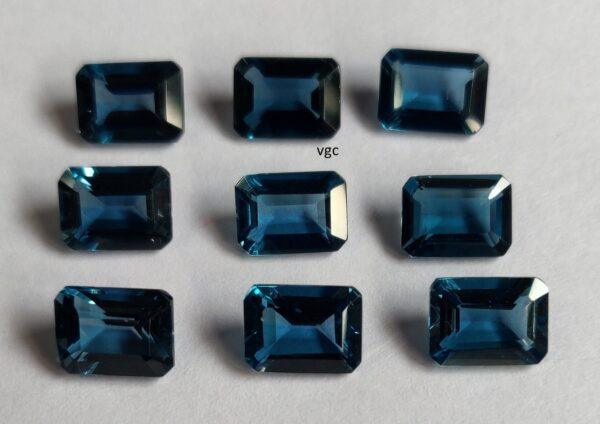 Natural London Blue Topaz 10×12 mm Octagon Faceted Cut – AAA Quality London Blue Topaz Octagon Faceted Cut 10x12mm